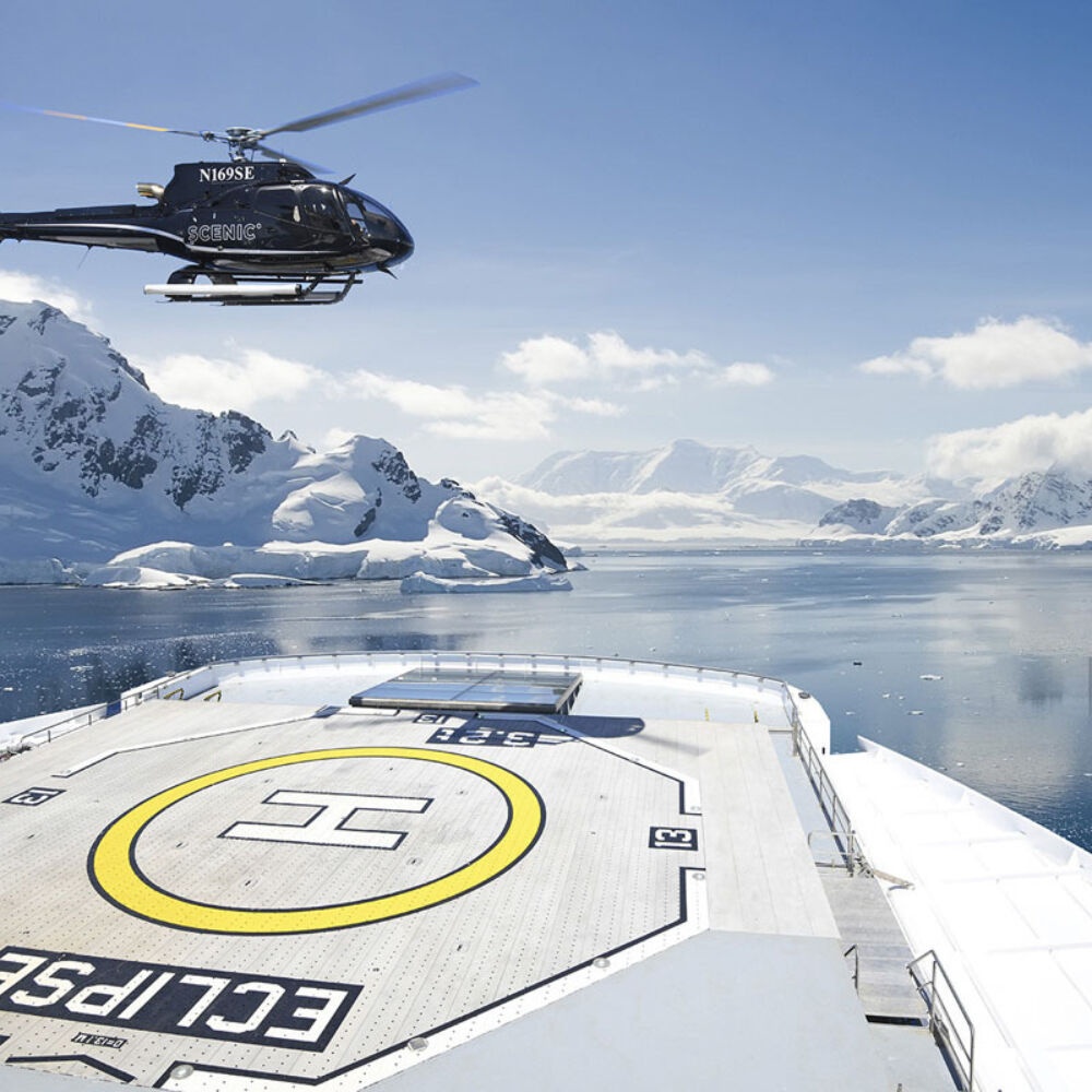 Scenic Eclipse Antarctica Helicopter Heli Deck