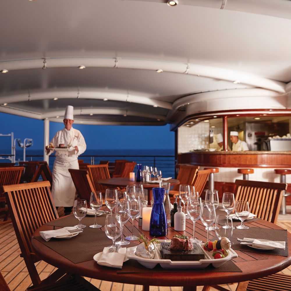 Silversea Silver Explorer Cruise Ship Alfresco Dining