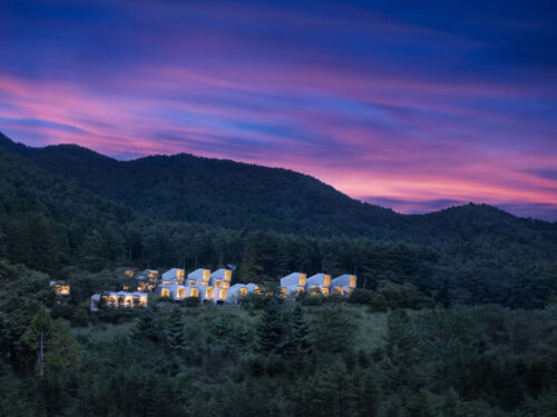 Hoshinoya Fuji Exterior Sunset