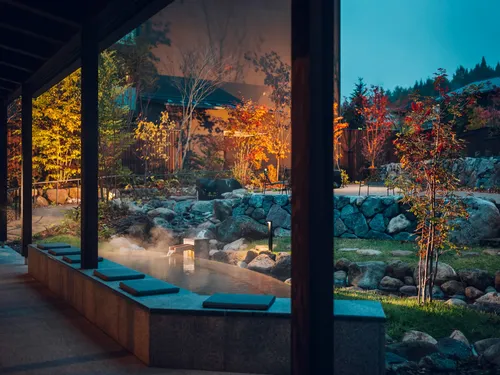 Courtyard foot hot spring bath 3 KAI Okuhida1
