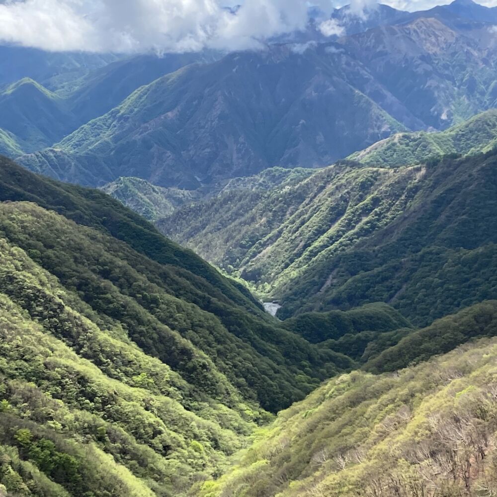 Nikko Mountains from Hangetsu Observation Pt