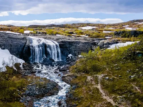 Orvvosfossen Waterfall Guided Hike Sorrisniva