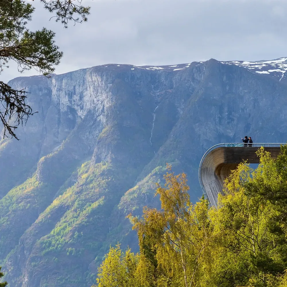 Norwegien Scenic Route Stegastein in Aurland Frid Jorunn Stabell Statens vegvesen