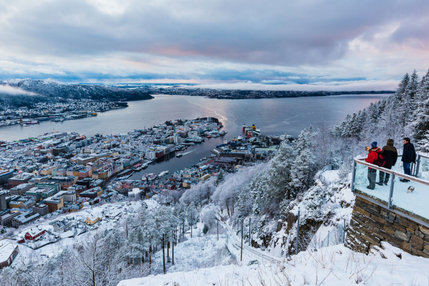 Winter at Mount Fløyen in Bergen Visit Bergen Robin Strand