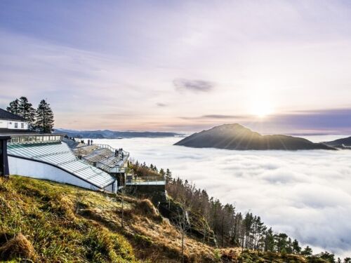 Fløyen station above the clouds Visit Bergen Christer Rønnestad cropped
