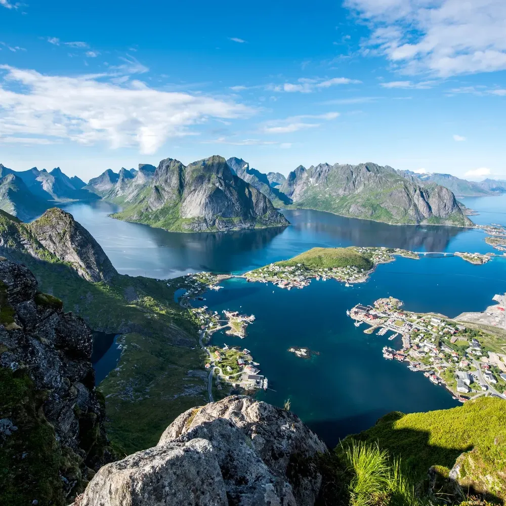View from Reinebringen Lofoten Tomasz Furmanek Visit Norway com