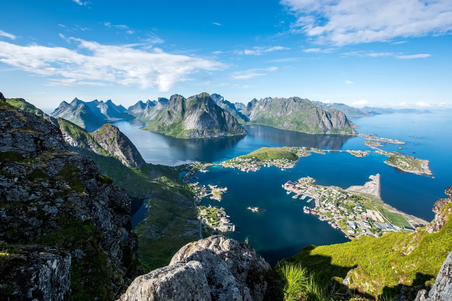 View from Reinebringen Lofoten Tomasz Furmanek Visit Norway com