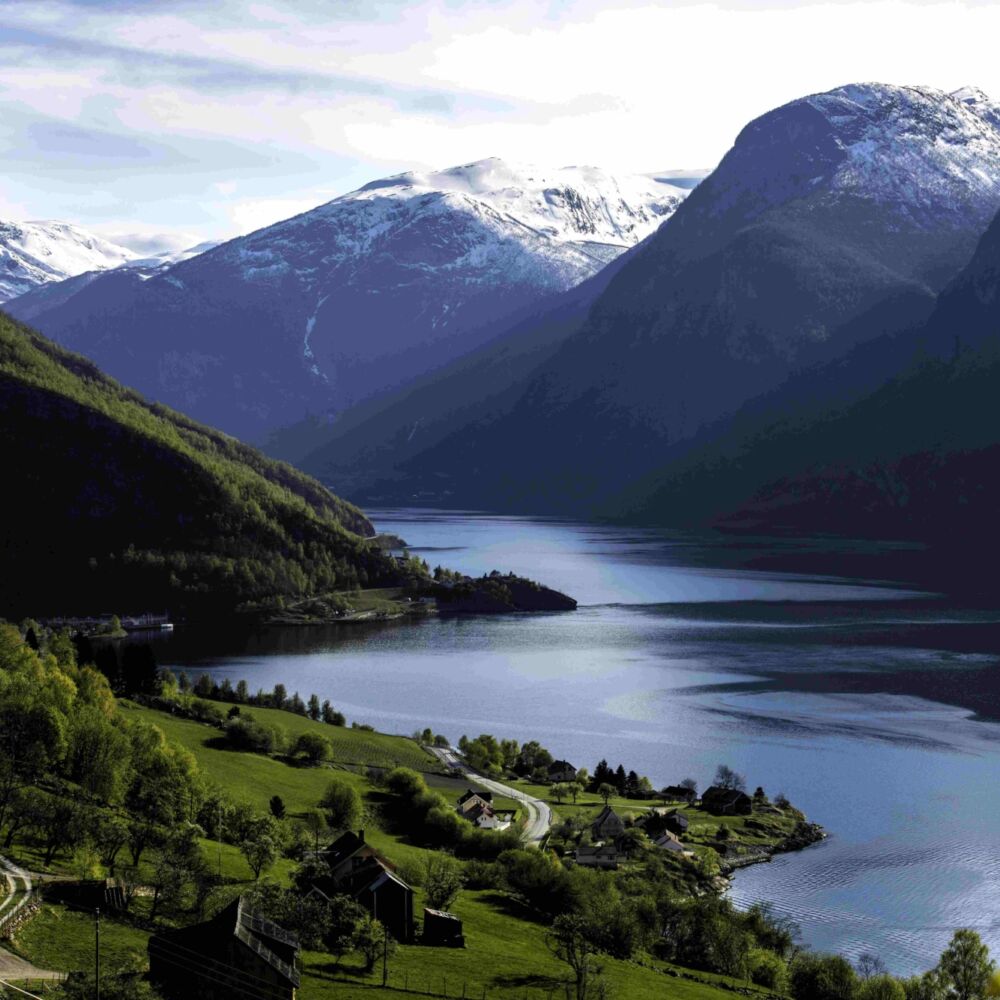 Landscape fjords