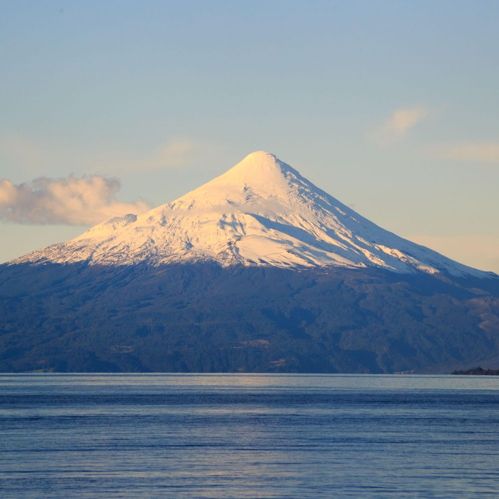 Volcano above Lake Llanquihue