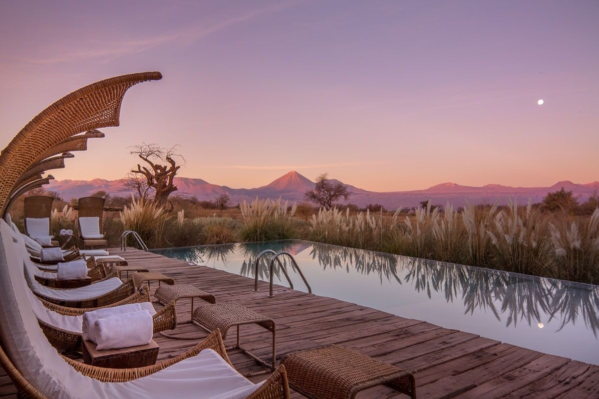 Tierra Atacama Pool Sunset