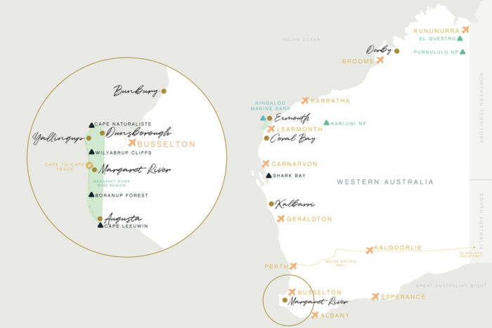 WIL MAP AUS STATES WA SOUTHWEST