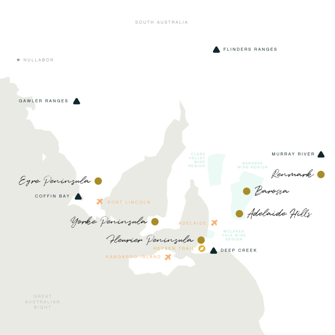 South Australia SA map
