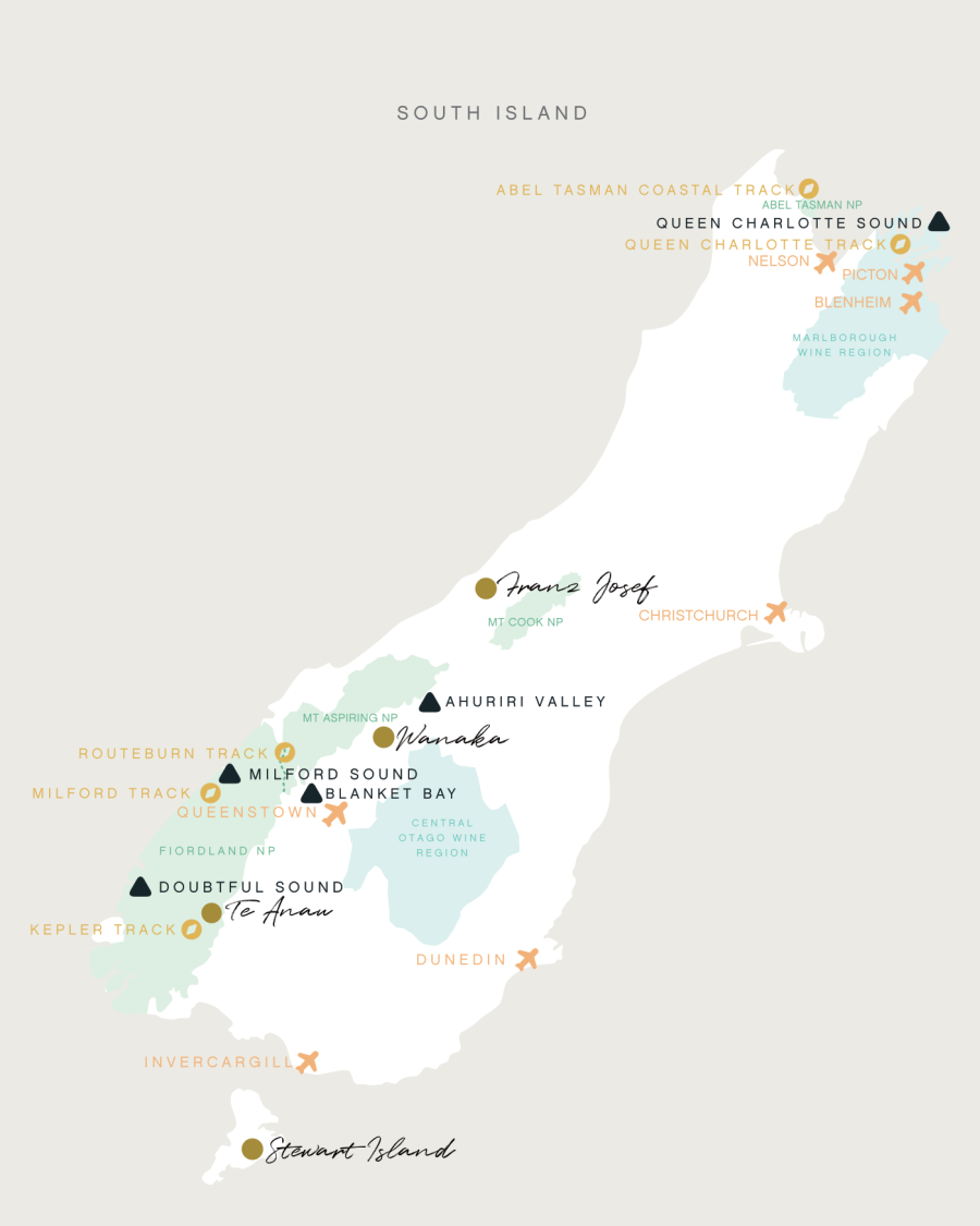 South Island Map 1
