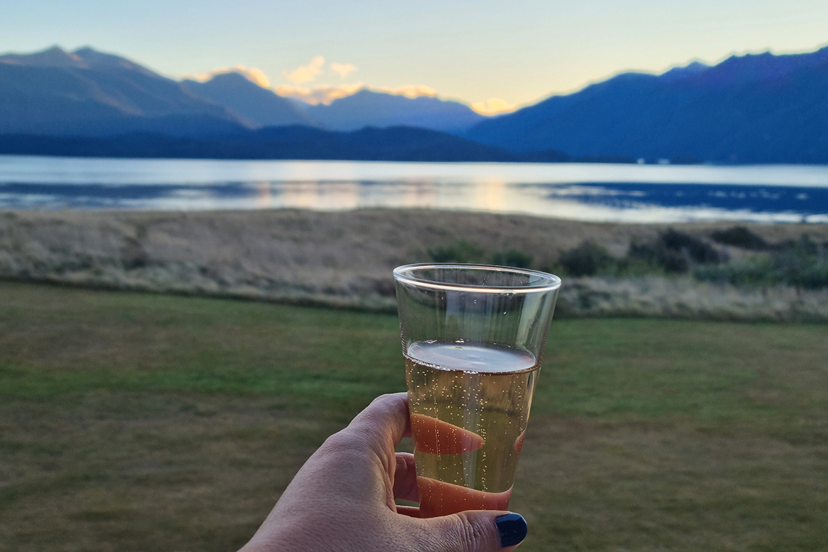 Fiordland Lodge view of Lake Te Anau