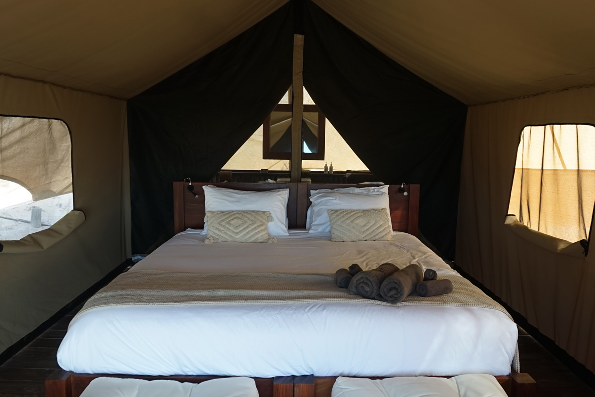 Sal Salis Luxury Tent interior