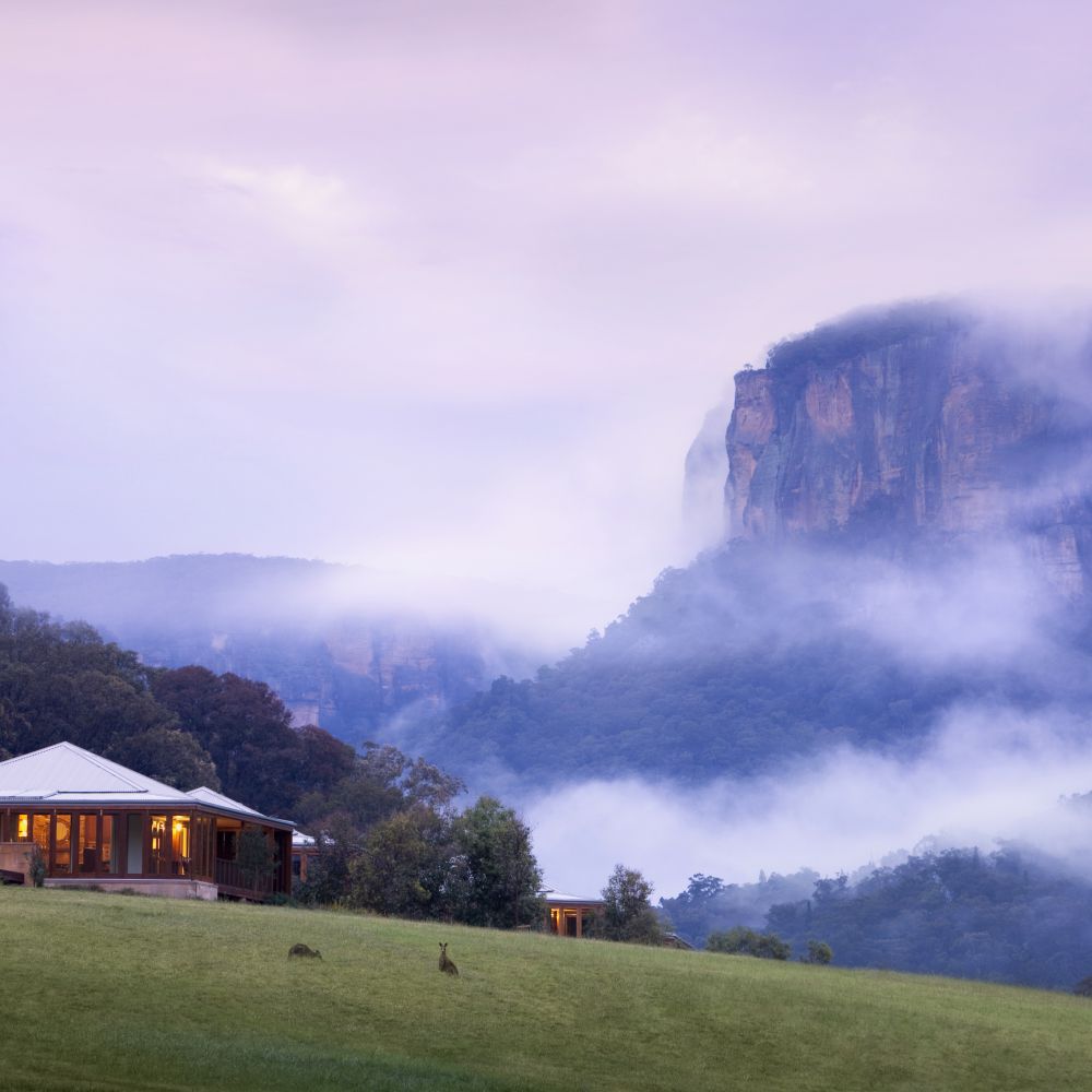 Emirates Wolgan Valley Blue Mountains Heritage Suite Misty Morning a