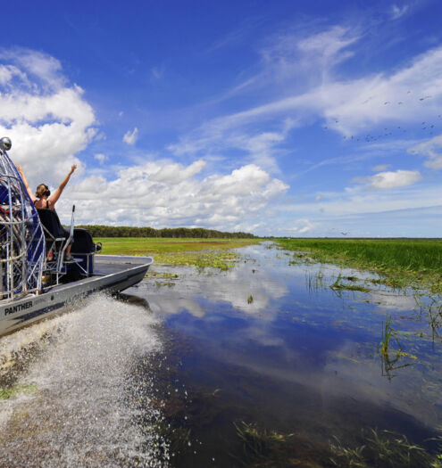 Bamurru Plains Top End Airboat action TNT