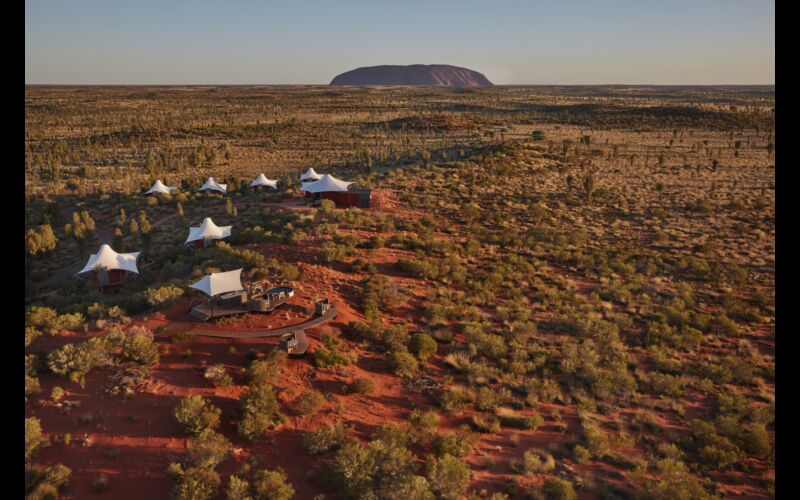 Longitude 131 Ayers Rock Uluru Dune Top Aerial