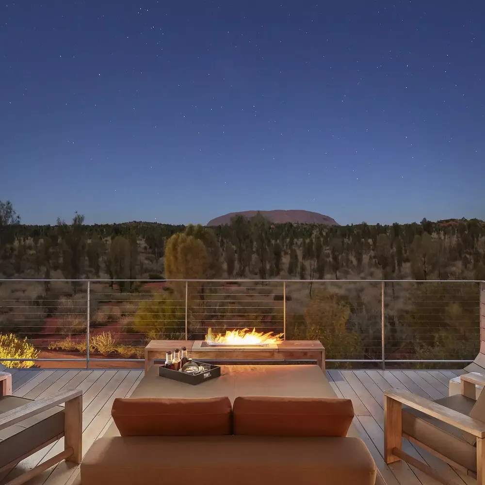 Longitude 131 Ayers Rock Uluru Terrace Evening