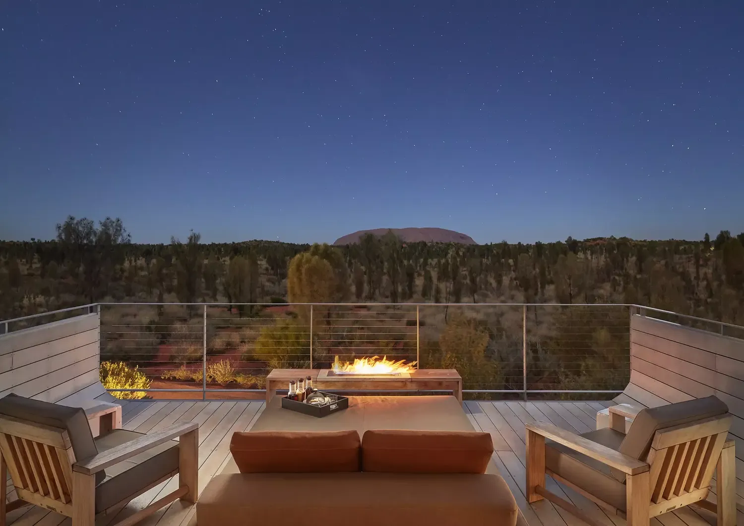 Longitude 131 Ayers Rock Uluru Terrace Evening