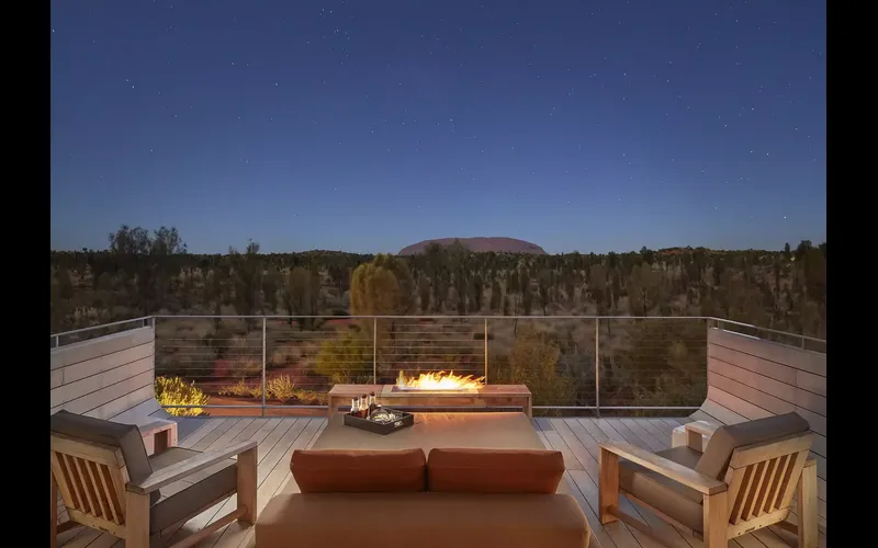 Longitude 131 Ayers Rock Uluru Terrace Evening