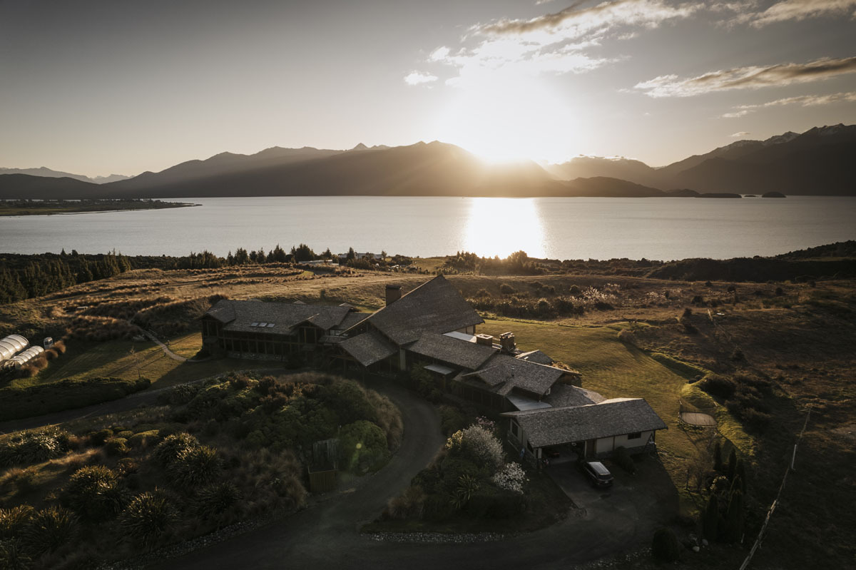 Fiordland Lodge Aerial