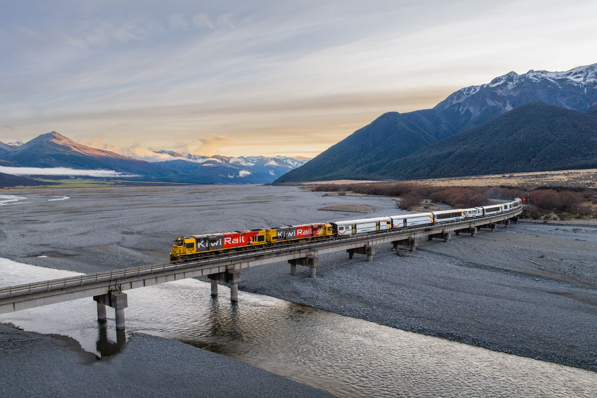 TranzAlpine Rail Journey from Christchurch to Greymouth