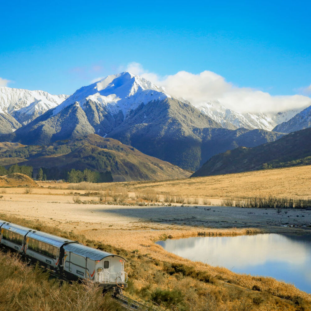 TranzAlpine Lake Sarah in winter