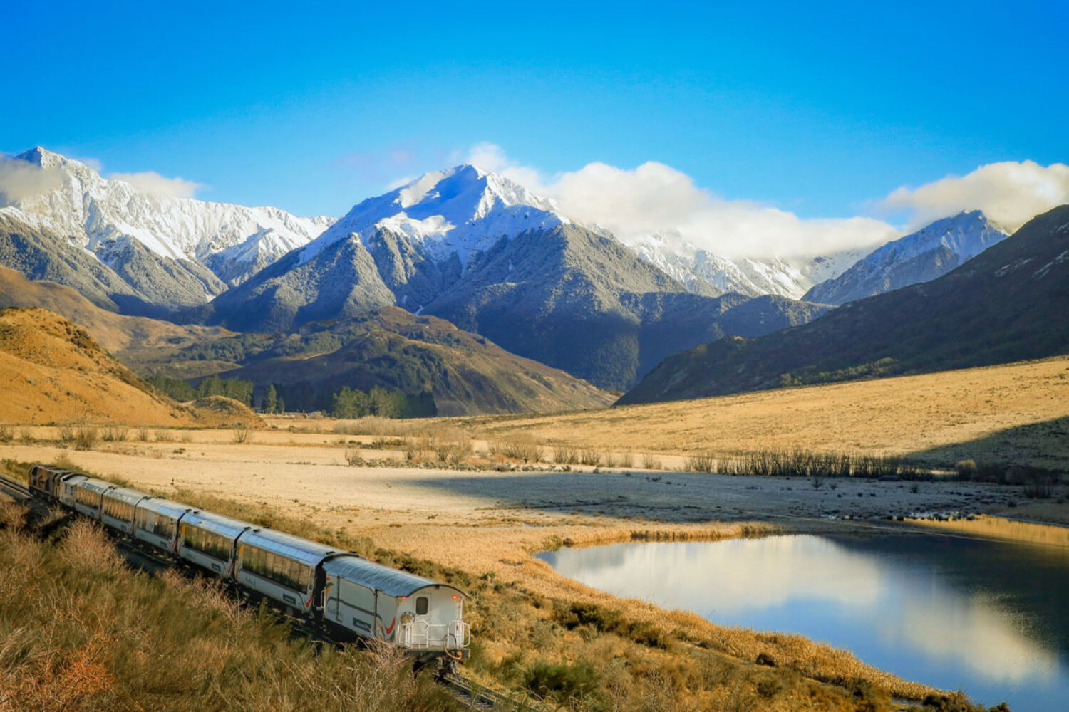 TranzAlpine Lake Sarah in winter