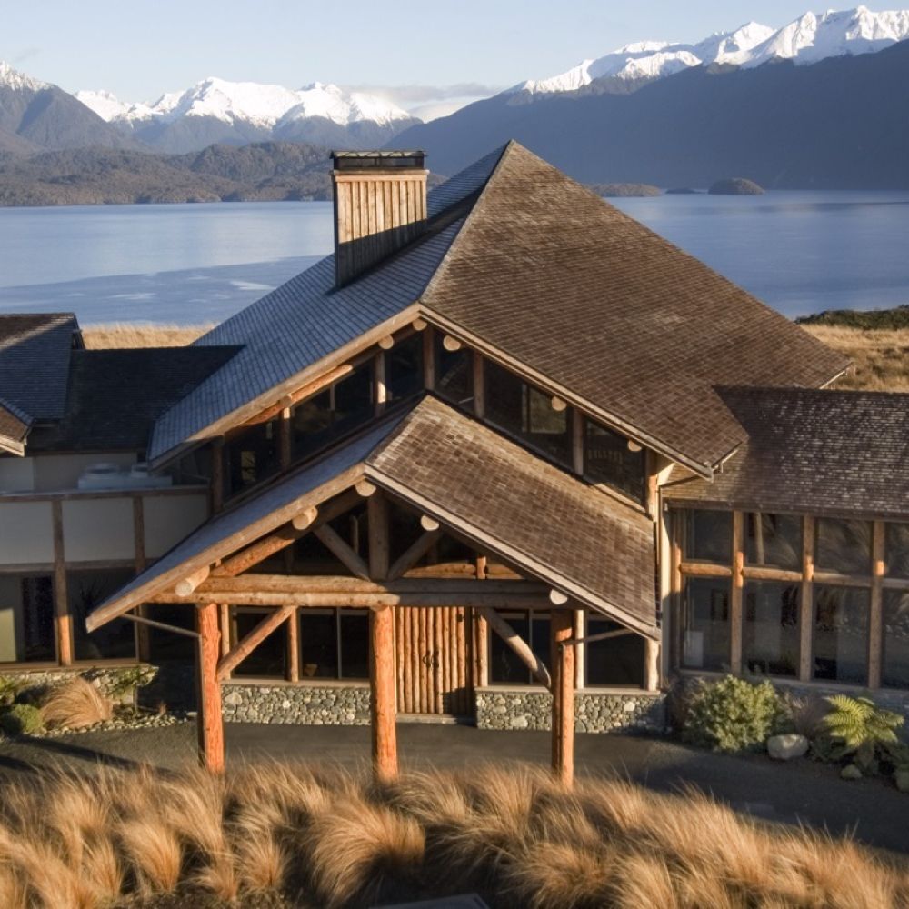 Fiordland Lodge Aerial