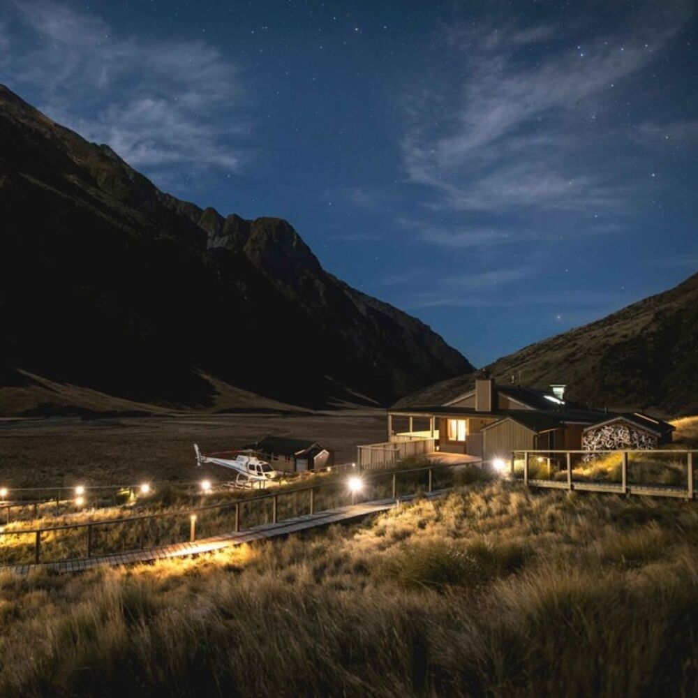 Starry Night Exterior at Minaret Station