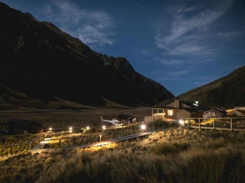 Starry Night Exterior at Minaret Station