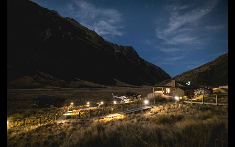 Starry Night Exterior at Minaret Station