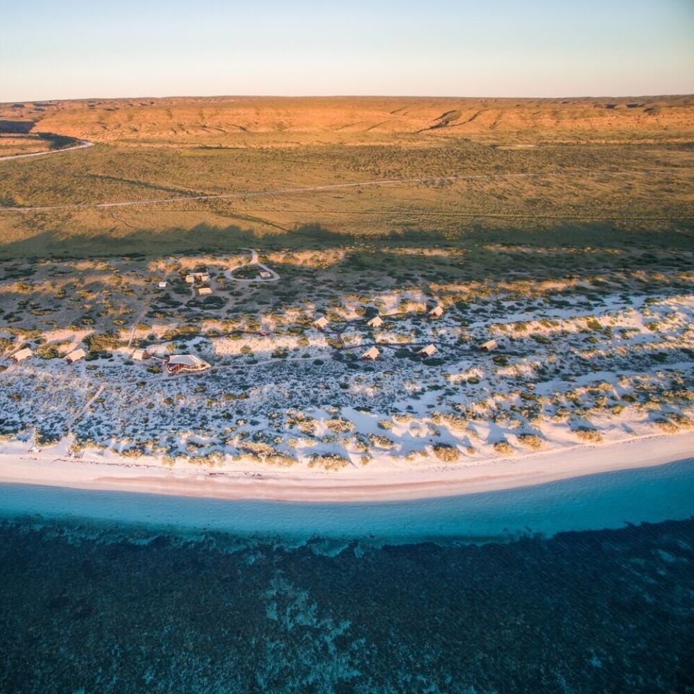 WA journey, Sal Salis, Ningaloo Reef-from the air