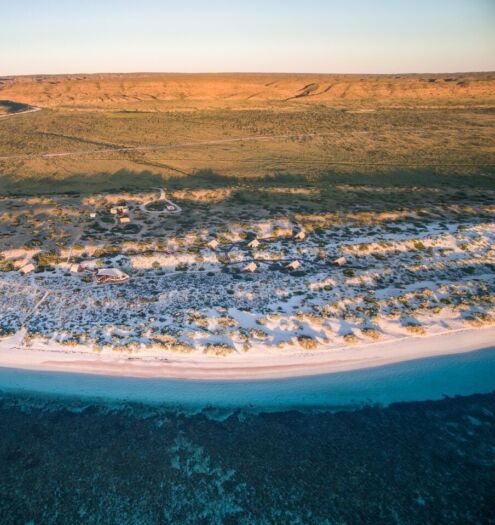 WA journey, Sal Salis, Ningaloo Reef-from the air