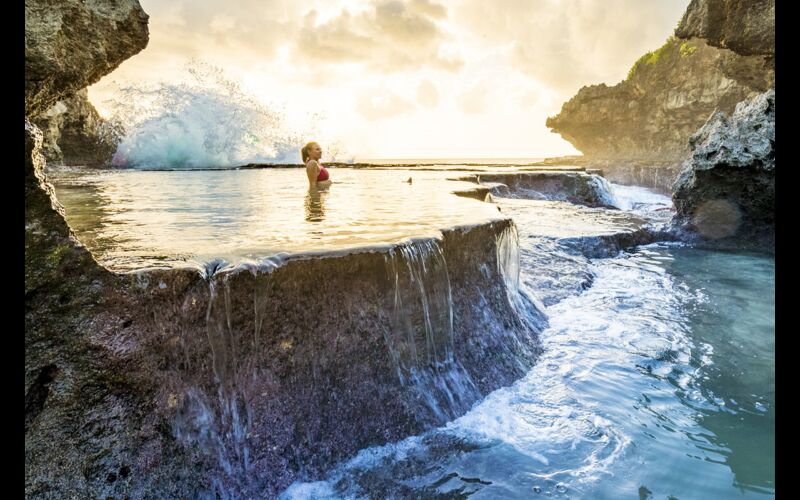 Swell Lodge Rock pool Christmas Island Chris Bray