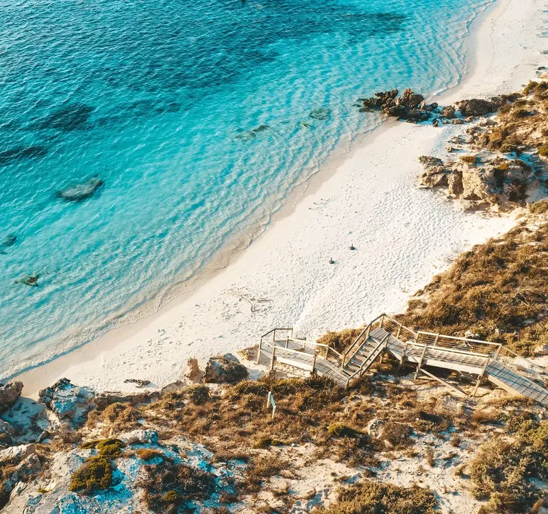 Rottnest Island aerial Tourism WA