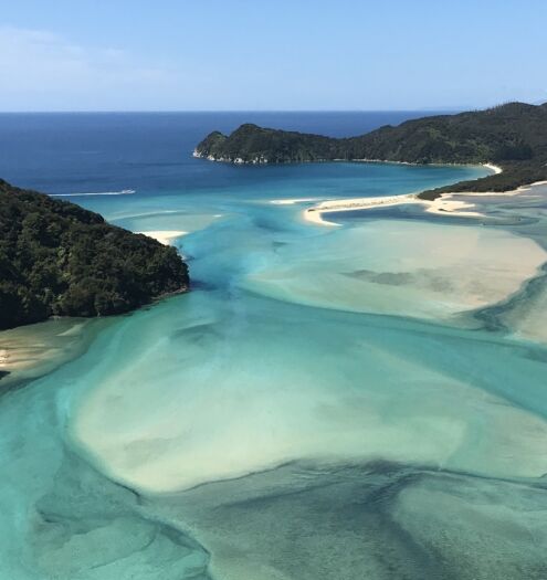 Awaroa Bay from Above