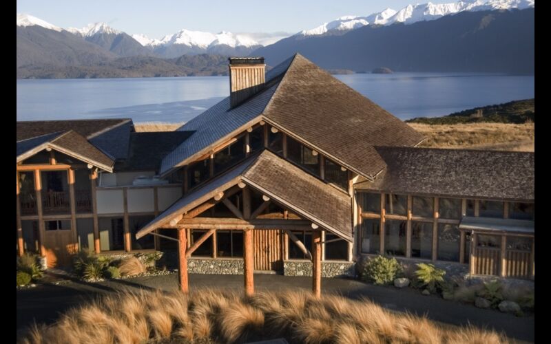 Fiordland Lodge Aerial