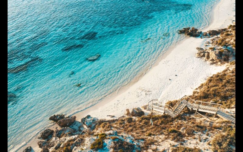 Rottnest Island aerial Tourism WA crop